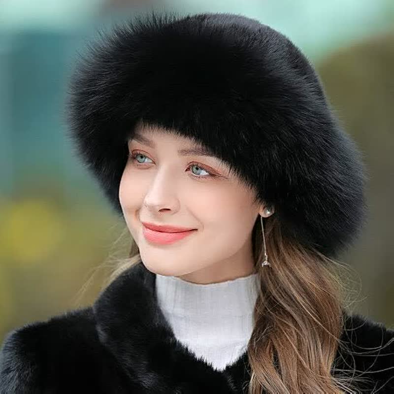 Chapeau russe femme noir